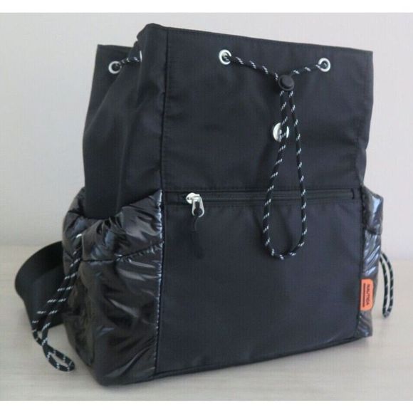 Nautica CN1723/N08 Unisex Black Nylon "Seas The Day" Backpack Tote Bag $100 - Picture 7 of 10